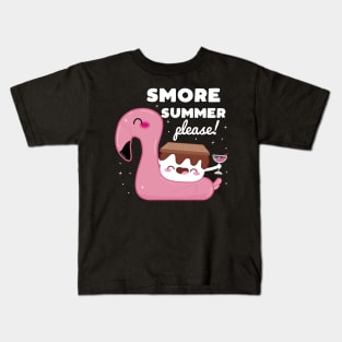 Cute Kawaii Style Marshmallow S'more Pun Kids T-Shirt